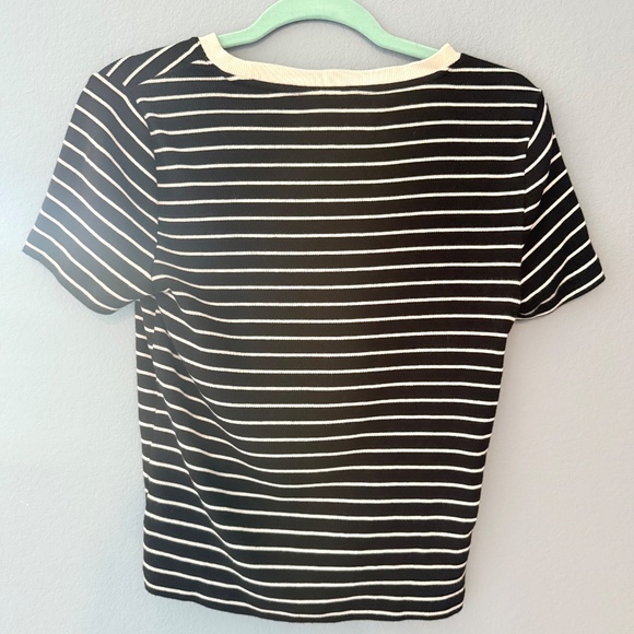 Gap Modern Tee Striped Size Medium - Picture 3 of 5